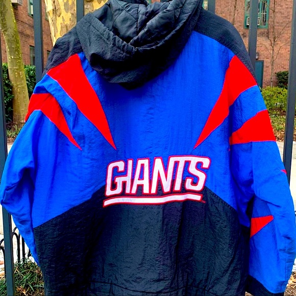 90s VTG Shark Tooth | NFL Pro Line | NEW YORK GIANTS Jacket - Picture 3 of 12
